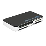Uspeed 6 ports all-in-one USB 3.0 Multi Memory Card Reader for SDXC,High-Speed CF(CF+/CF 2.0 standard),SD,SDHC, MS, M2, CF, XD, Micro SD/T-F- Piano Black ~ Uspeed