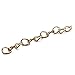 Linsoir Beads 100pcs/lot 2 Inches Chain Extension Tails/Necklace Bracelet Extender, 50mm3mm,KC Gold Plated