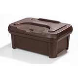 Black * 8 Inch Carlisle Food Service Products Cateraide Slide n Seal Pan Carriers XT180003 - XT 8 Inch TOP LOAD PAN CARRIER / Color: Black / Hot or Cold Food Transport Catering Container / No latches, no hinges, no gaskets