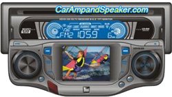DUAL XDV-8125 AM/FM/CD RECEIVER w/TV TUNER & 2.5 TFT MONITOR