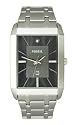 Fossil Dress Diamond Date Gunmetal Dial Men's Watch #FS4480
