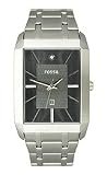Fossil Dress Diamond Date Gunmetal Dial Men's Watch #FS4480