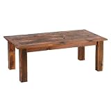 Fireside Lodge Reclaimed Barnwood Open Coffee Table Set B140