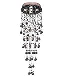Classic Lighting 16010 CH CP Andromeda Chrome Chandelier Chrome