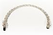 Pink CZ'S Framed by Silver X Bracelet