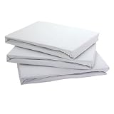 White Jersey Cot Bed Size Fitted Sheet