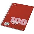Mead Spiral Bound Notebook, College Rule, 8-1/2 x 11, Assorted colors, 100 Sheets/Pad (06622)