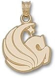 Central Florida Knights Solid 10K Gold Pegasus Pendant