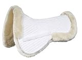 Roma Half Pad with Half Rolled Edges - 100% Merino Sheepskin