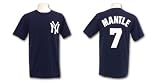 New York Yankees Mickey Mantle Cooperstown Player Name & Number T Shirt New York Yankees Mickey Mantle Cooperstown Player Name & Number T Shirt