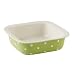 Spode Baking Days 10-Inch Square Dish, Green