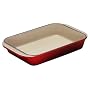 Le Creuset Cast Iron Rectangular Oven Dish, Cerise, 30 cm