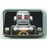 Womens Hand Made Retro "Silver Robot" Belt Buckle