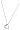 Elements Sterling Silver Ladies' P935C Clear Cubic Zirconia Open Heart Pendant. 46cm Curb Chain