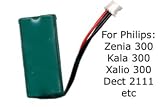 Philips PCC418 2.4V 600mAh Nickel Hydride Rechargeable Battery Pack for Selected Philips Phones