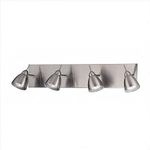 Casara Four Light Wall Lamp in Polished Steel by Lite Source