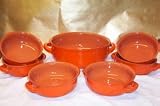 Piral Terracotta Orange 7 Piece Pasta Set