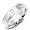.08ct 14K White Gold Contemporary Diamond Wedding Band, 7