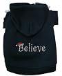 Believe Holiday Dog Hoodie Hooded Sweatshirt Size XXL