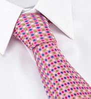 Savile Row Inspired Pure Silk Embroidered Mini Spotted Tie