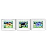 Olive Kids - Wild Animals Set of 3 Prints (white)