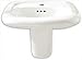 American Standard 0954.121EC.020 Murro Wall#Mount Sink with Everclean, 4-Inch Faucet Holes and Additional Left Hand Accessory Hole, White