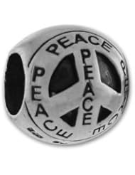 Authentic Biagi Peace Ball Bead Sterling Silver fits European Charm Bracelet