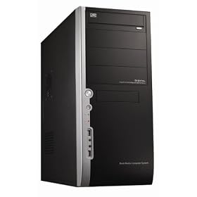 CiT 2017 Black ATX PC Computer Case - Front USB & Audio