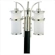 Eternity Outdoor Post Lantern in Brushed Nickel