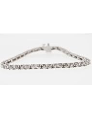 New Style 1.00ct Diamond Tennis Bracelet 10k White Gold Classic Prong