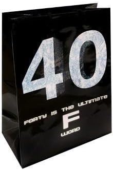 Magique Novelties GB1614 Gift Bags-Forty the Ultimate F Word- Pack of 6