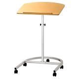 Tilted Laptop Desk with Rollers - Natural