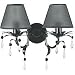 3435 2BK - Black Wall Light