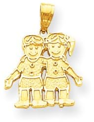 Genuine IceCarats Designer Jewelry Gift 10K Boy & Girl Charm