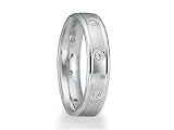0.16 cts 4mm Comfort Fit Diamond Wedding Band - 14kt White or Yellow Gold