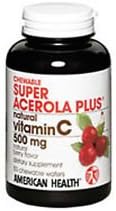 Chewable Vitamin C Super Acerola Plus 500 mg 100 tablets(pack of 2)