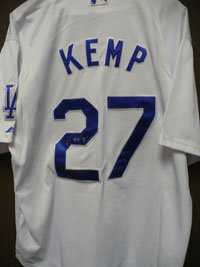 Signed Kemp, Matt (Los Angeles Dodgers) Authentic Majestic Los Angeles Dodgers Jersey