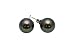 AAA 8.5-9mm Black Freshwater Cultured Pearl Earrings