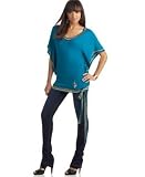 Baby Phat - Baby Phat V-Neck Dolman-Sleeve Sweater & Five-Pocket Hipster Ruched Jeans