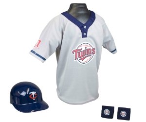 Minnesota Twins Baseball Helmet and Jersey Set