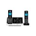 Vtech DECT 6.0 Black/White Expandable 2-Handset Cordless Phone System with Digital Answering Device and Caller ID (LS6225-2)