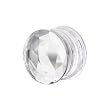 1/2" Clear Solid Diamond Cut Cubic Zirconia Saddle Plug