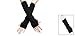Unisex Classic Fashion Stretch Fingerless Arm Warmmer Oversleeve Black