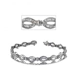 White Gold Diamond Tennis Bracelet Channel Set 1 CTTW