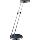 Neoka Collection Black Led Desk Lamp in Gun Metal