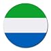 Sierra Leone Flag Round Mouse Pad