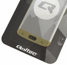 Qoltec Premium Tem. Glass Screen Protector for Sam.S7 edge | full cover | gold