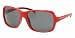 PRADA SPS 07L Sunglasses SPS07L Satin Red ZVI-1A1 Shades