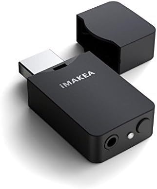 iMAKEATM Portable MiNi USB Bluetooth 3.5mm Stereo Audio Music Receiver & Adapter for Home Stereo, Portable Speakers,Headphones,and More 3.5mm Media Devices