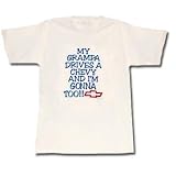 My Grandpa Drives a Chevy...Youth White 100% Cotton T-Shirt TDC-142Y